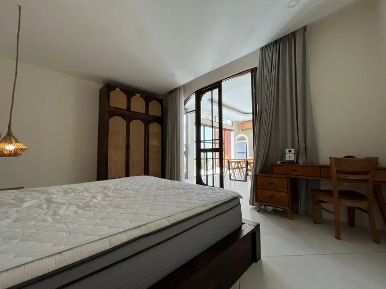 Vila Kolam Renang 2 Kamar Tidur Gaya Mediterania dengan Pemandangan Sawah di Seseh, foto 6