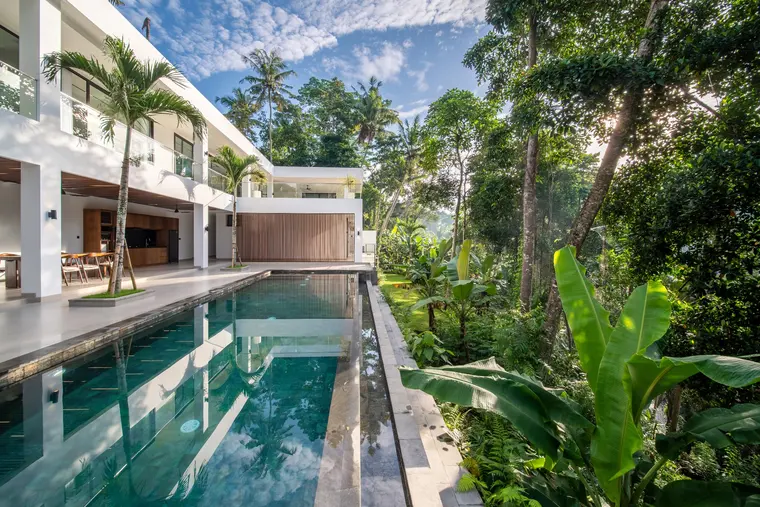 Vila Jungle Modern 4 Kamar Tidur dengan Infinity Pool di Ubud – Leasehold Dijual, foto 2