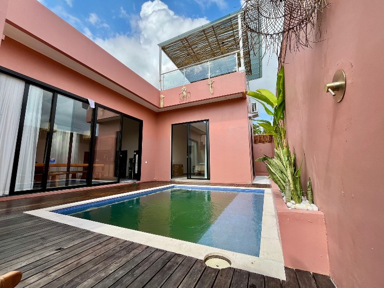 Furnished 2-Bedroom Villa with Rooftop Rice Field and Volcano Views in North Cemagi/Munggu, Cemagi