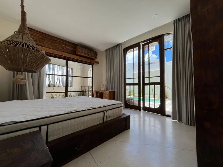 Vila Kolam Renang 2 Kamar Tidur Gaya Mediterania dengan Pemandangan Sawah di Seseh, foto 10