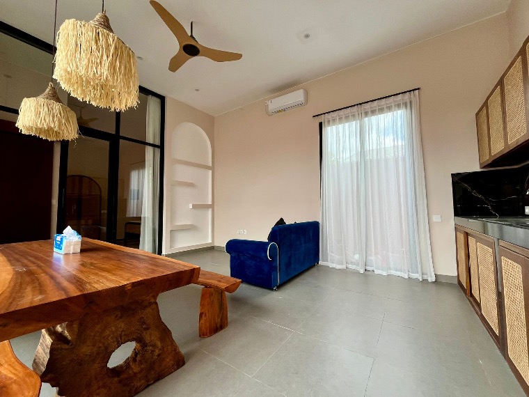 Furnished 2-Bedroom Villa with Rooftop Rice Field and Volcano Views in North Cemagi/Munggu, photo 4