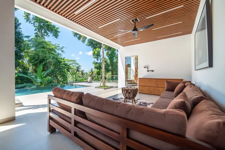 Vila Jungle Modern 4 Kamar Tidur dengan Infinity Pool di Ubud – Leasehold Dijual, foto 8